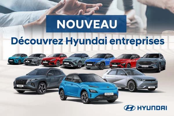 Nouveau: Hyundai entreprises vous accompagne dans la gestion de votre flotte de véhicules.